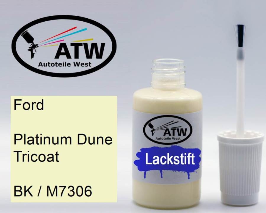 Ford, Platinum Dune Tricoat, BK / M7306: 20ml Lackstift, von ATW Autoteile West.